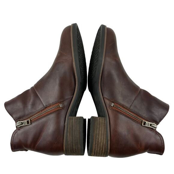 Timberland Women's Chelsea Boots Size US 8 Beckwith Leather Block Ankle Brown - Picture 9 of 13